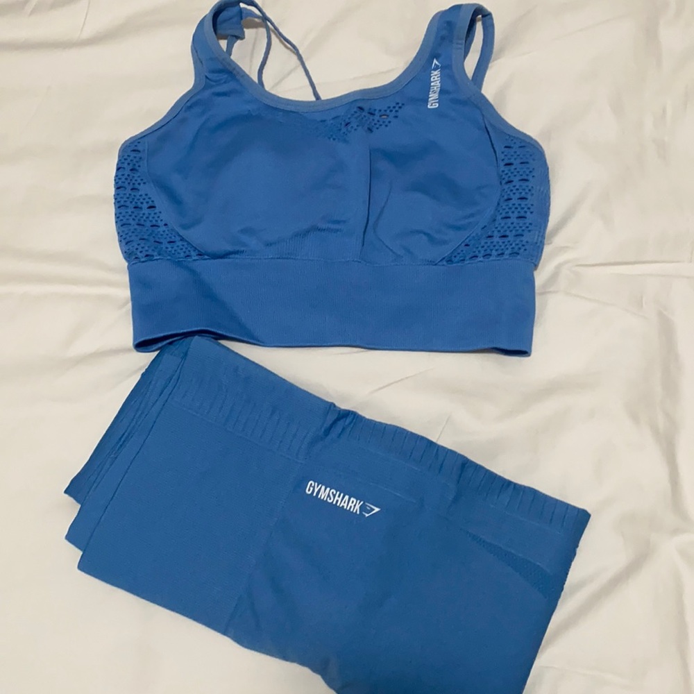 Gym shark sports bra tank and pants